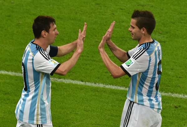 Fernando Gago  und sein freund Lionel Messi